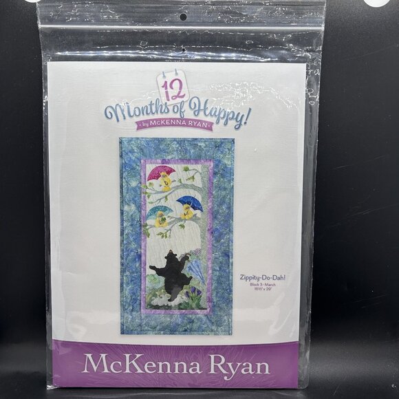 McKenna Ryan “Zippity-Do-Dah!” Applique Quilt Sewing Pattern Uncut FF - Picture 1 of 5